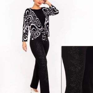 شلوار مجلسی گیپوردار بیگسایز