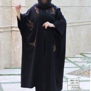 مانتو عبایی نگیندار سایزبزرگ