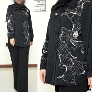شومیز مجلسی نگیندار بیگسایز